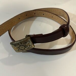 Vintage Liz Claiborne Brown Leather Belt